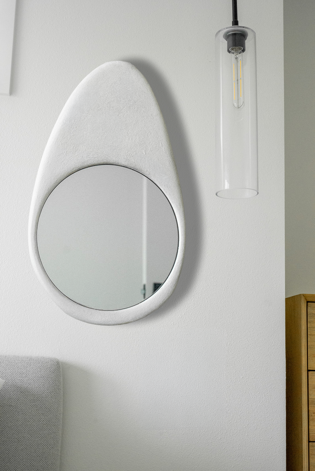 Drop Mirror | Bone